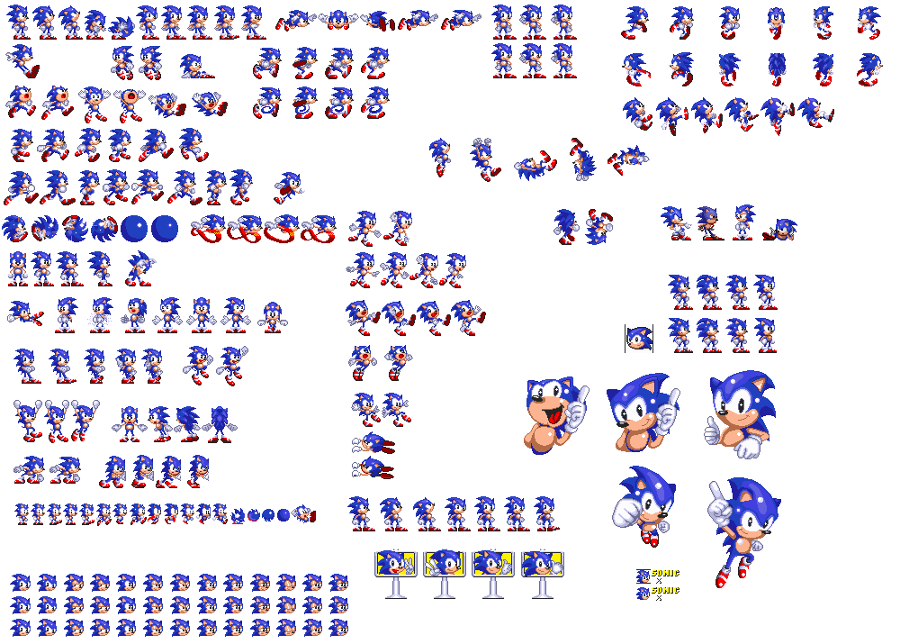 S2 Sonic Re-Design Sprite Sheet V1 by MarioYT21 on DeviantArt