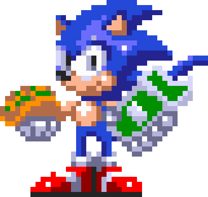 Sonic run sprite style S3 GIF PNG by masterr1-for-sprites on