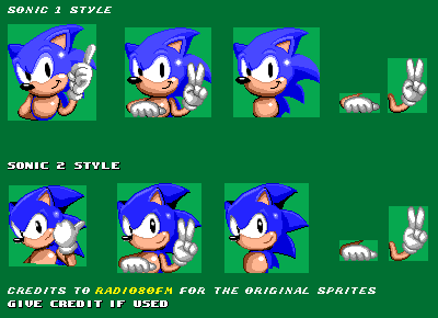 Sonic Style Sprites - Original and Custom by Abbysek on DeviantArt