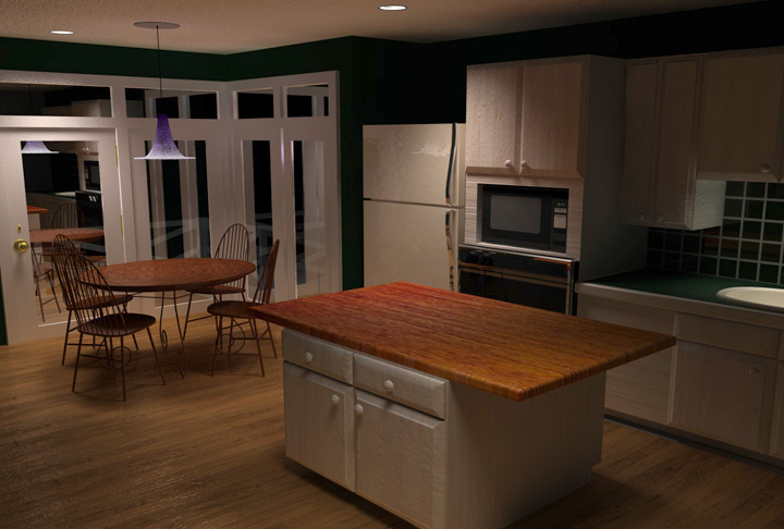 Kitchen Scene -Night by Jenosavel on DeviantArt