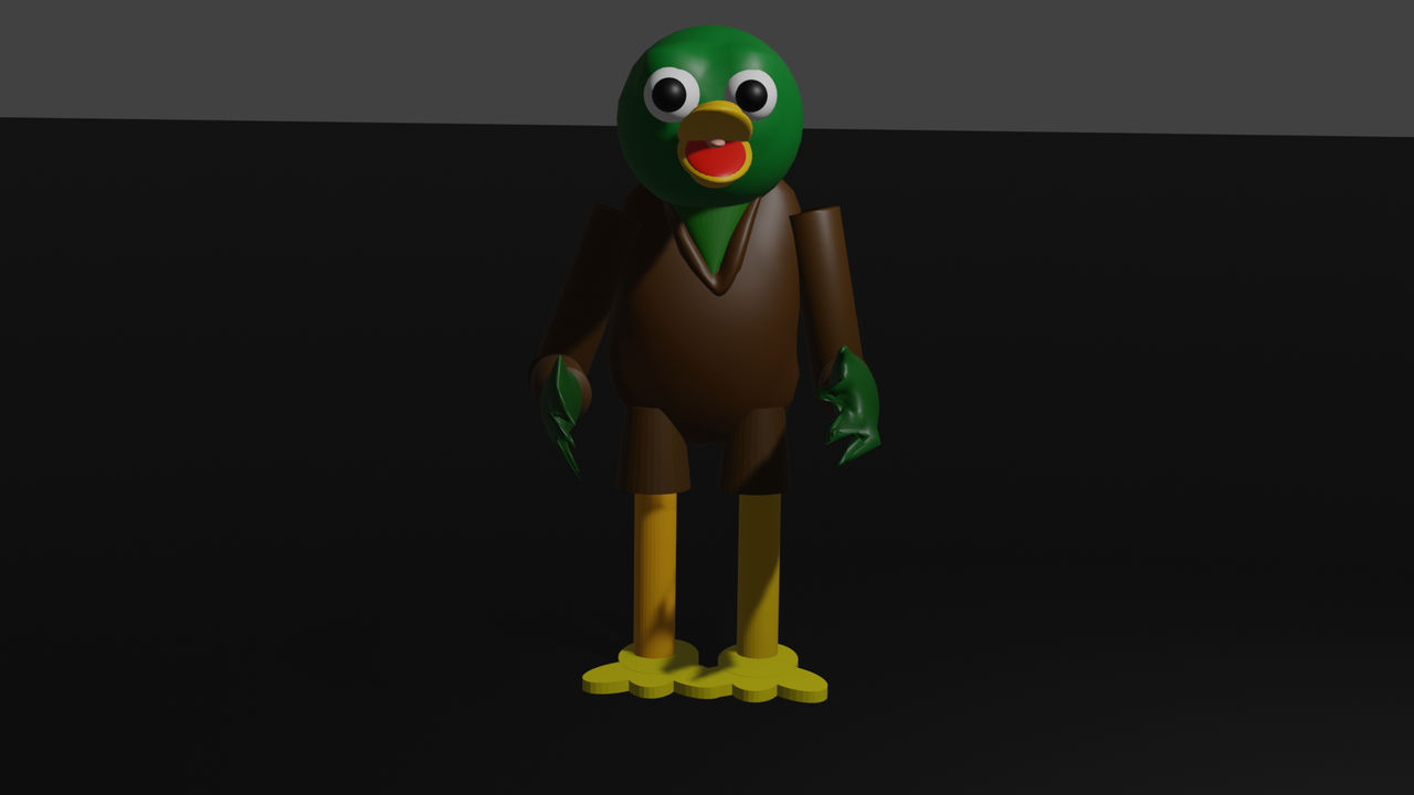 digital green dont hug me Im scared duck by messtalesans on DeviantArt
