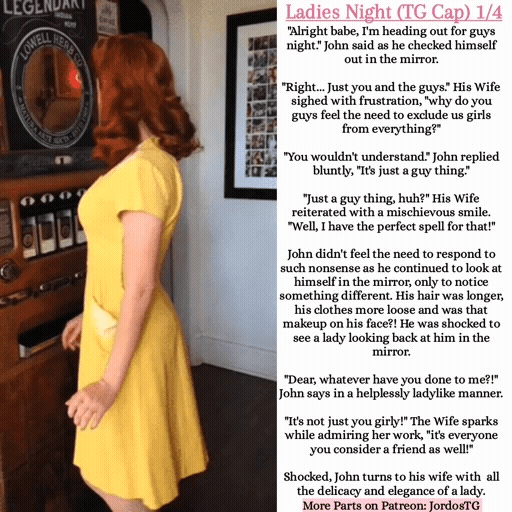 Ladies Night (TG Gif Caption) Part 1/4