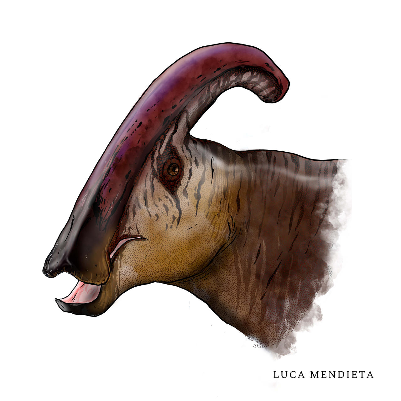 Parasauses Parasaurolophus head by BioPictureStudio on DeviantArt