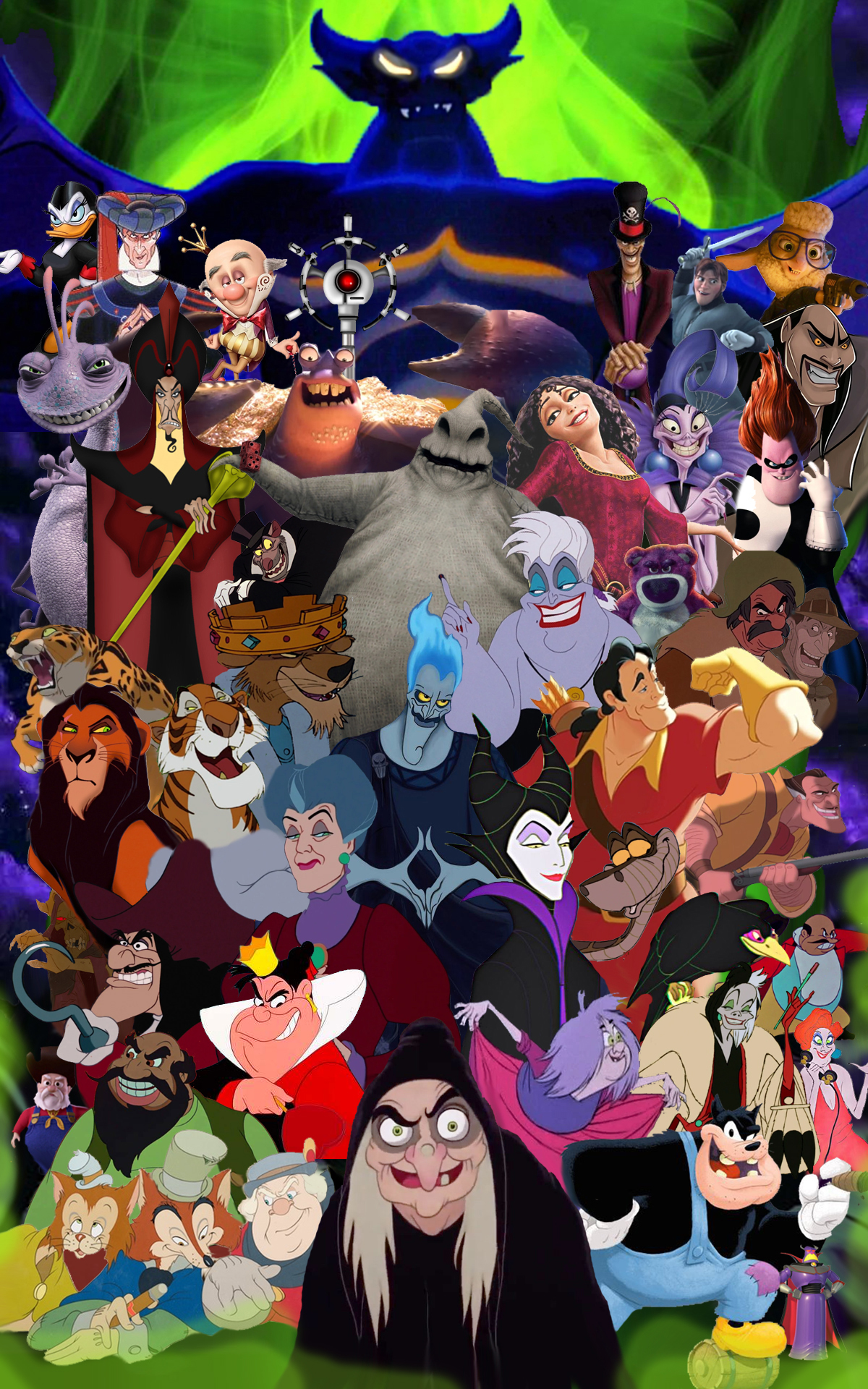 Disney Villains collage by Danmalin on DeviantArt