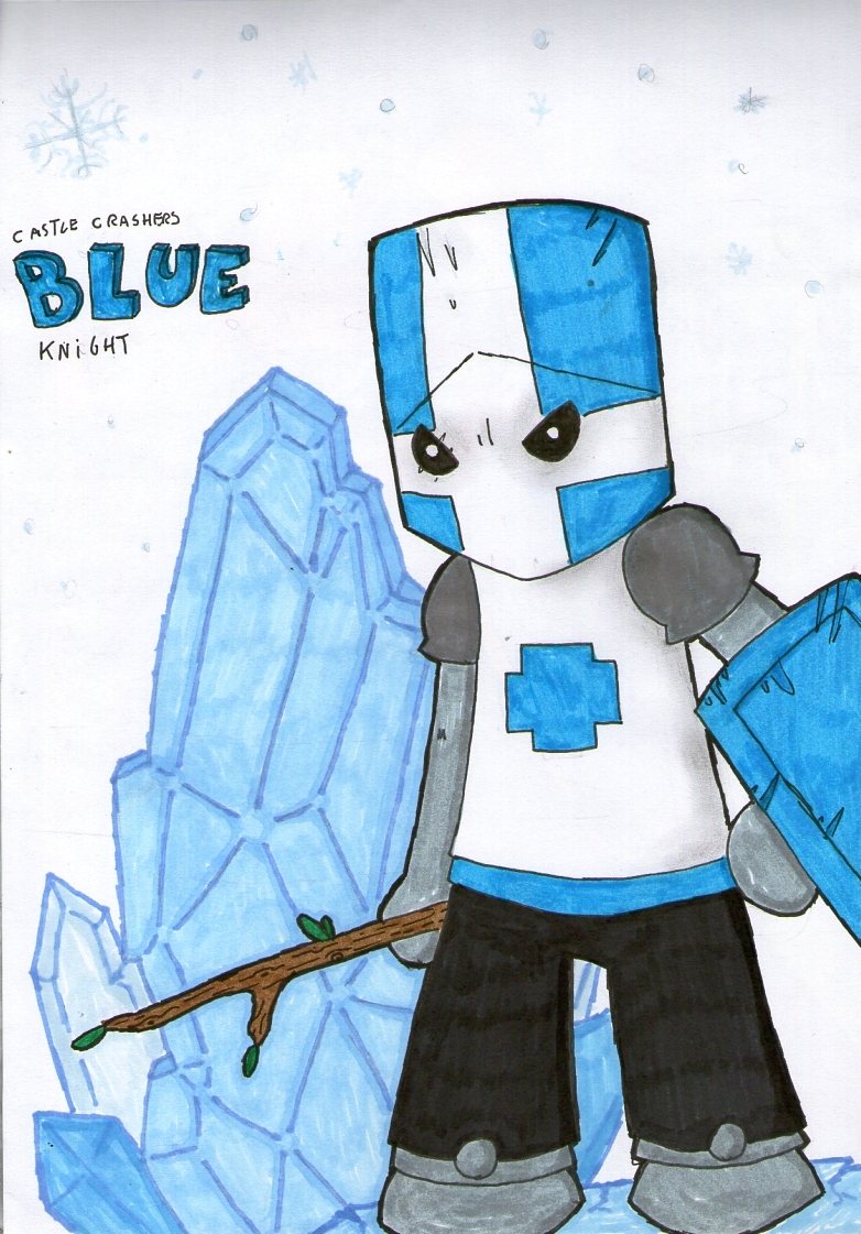 Blue Knight - Castle Crashers by kinokashi on DeviantArt