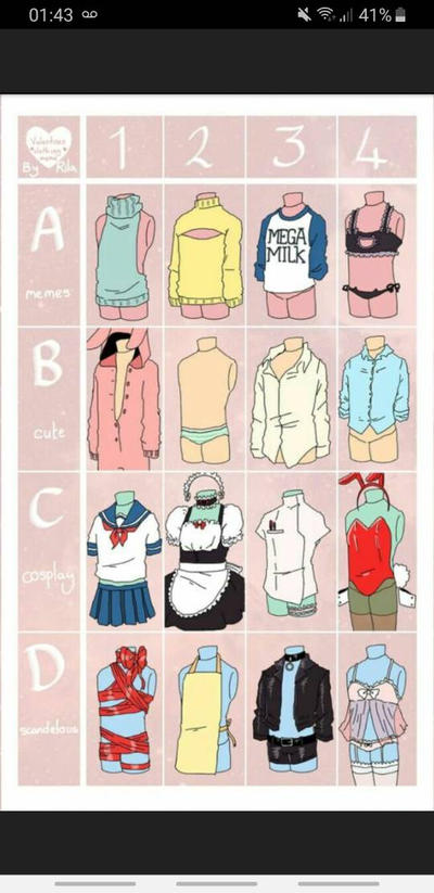 Which OC should I draw in an outfit? by TheScottishFox on DeviantArt
