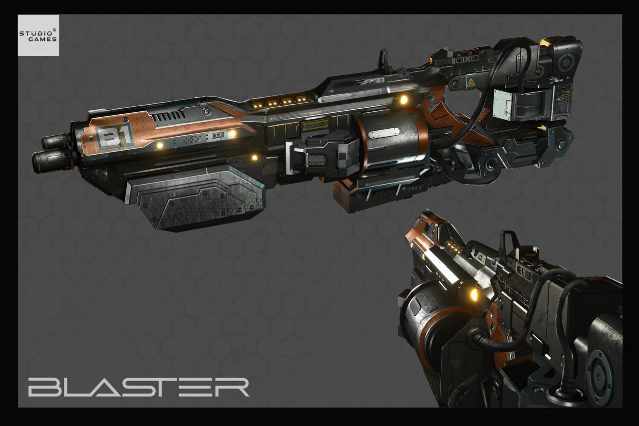 Blaster weapon design by G-hamm on DeviantArt