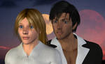 Trigun: Milly + Wolfwood (3D) by EdenEvergreen