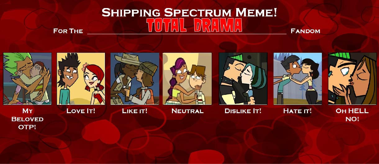 My Total Drama Shipping Spectrum by DakotaxAnimations on DeviantArt