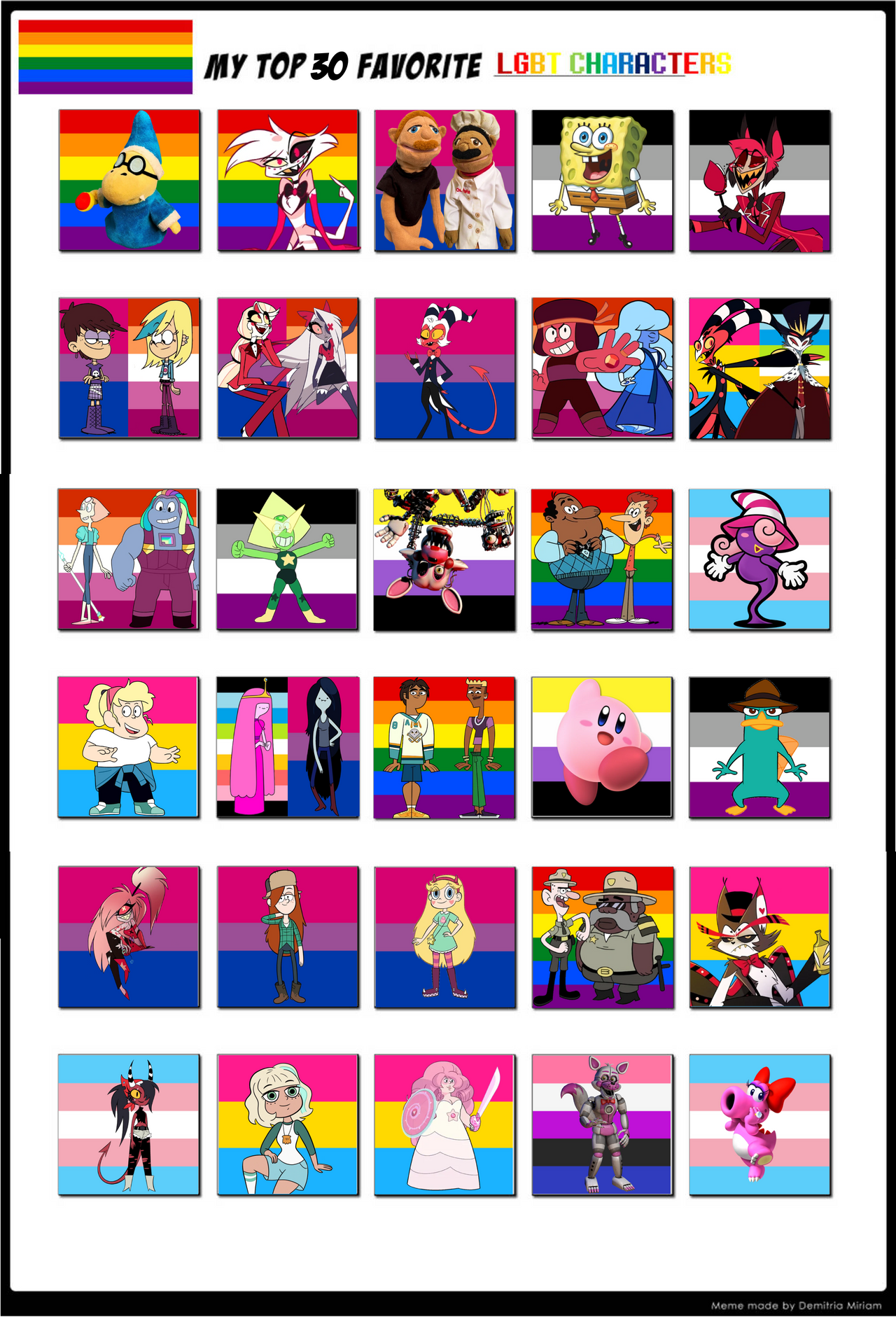 My Top 30 Favorite LGBT Characters by DakotaxAnimations on DeviantArt
