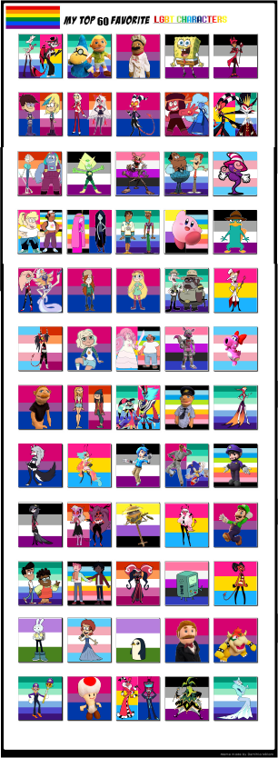 My Top 60 Favorite LGBT Characters by DakotaxAnimations on DeviantArt