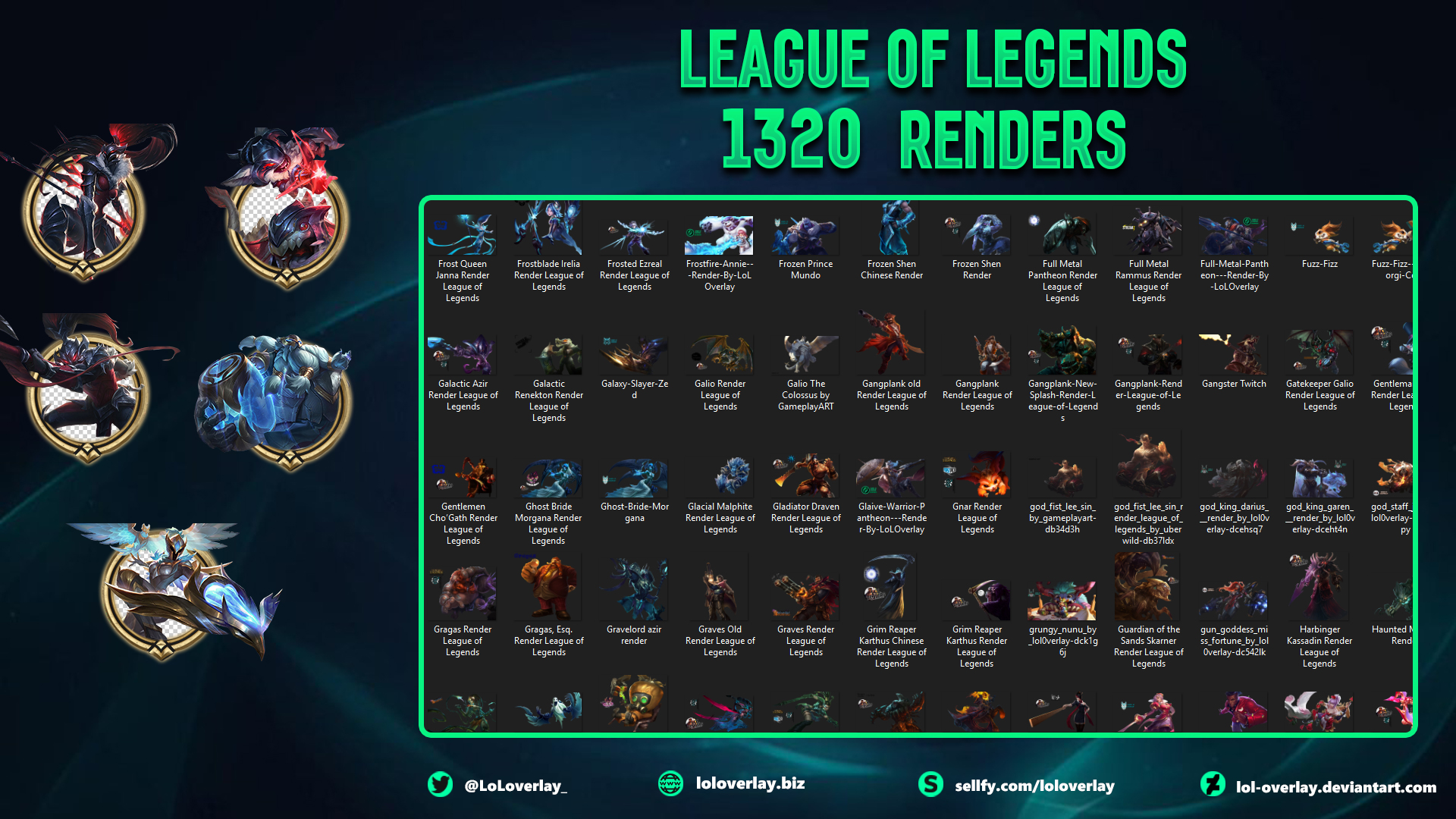 [FREE] 1320 League Of Legends Renders