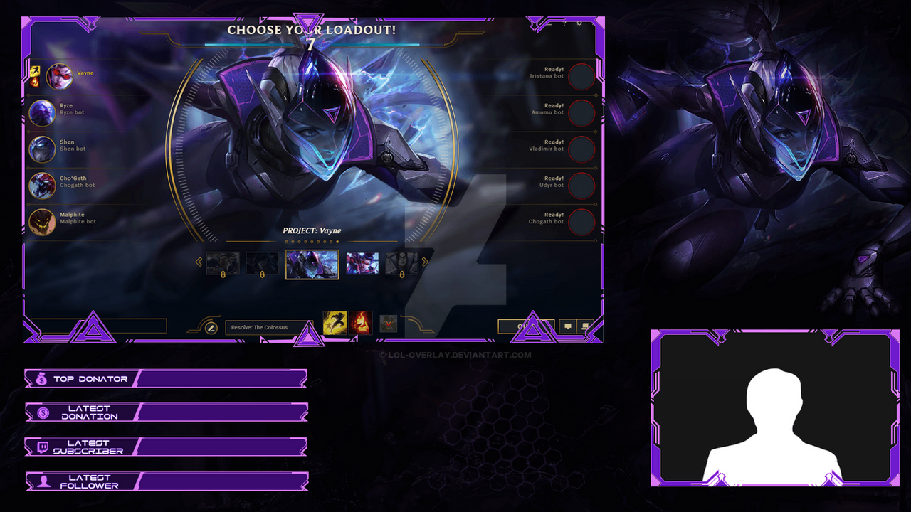 PROJECT Vayne - Lobby Overlay