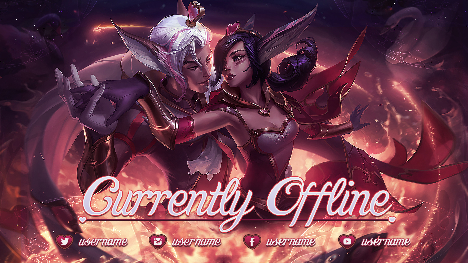 [FREE] Sweetheart Xayah and Rakan - Offline Screen