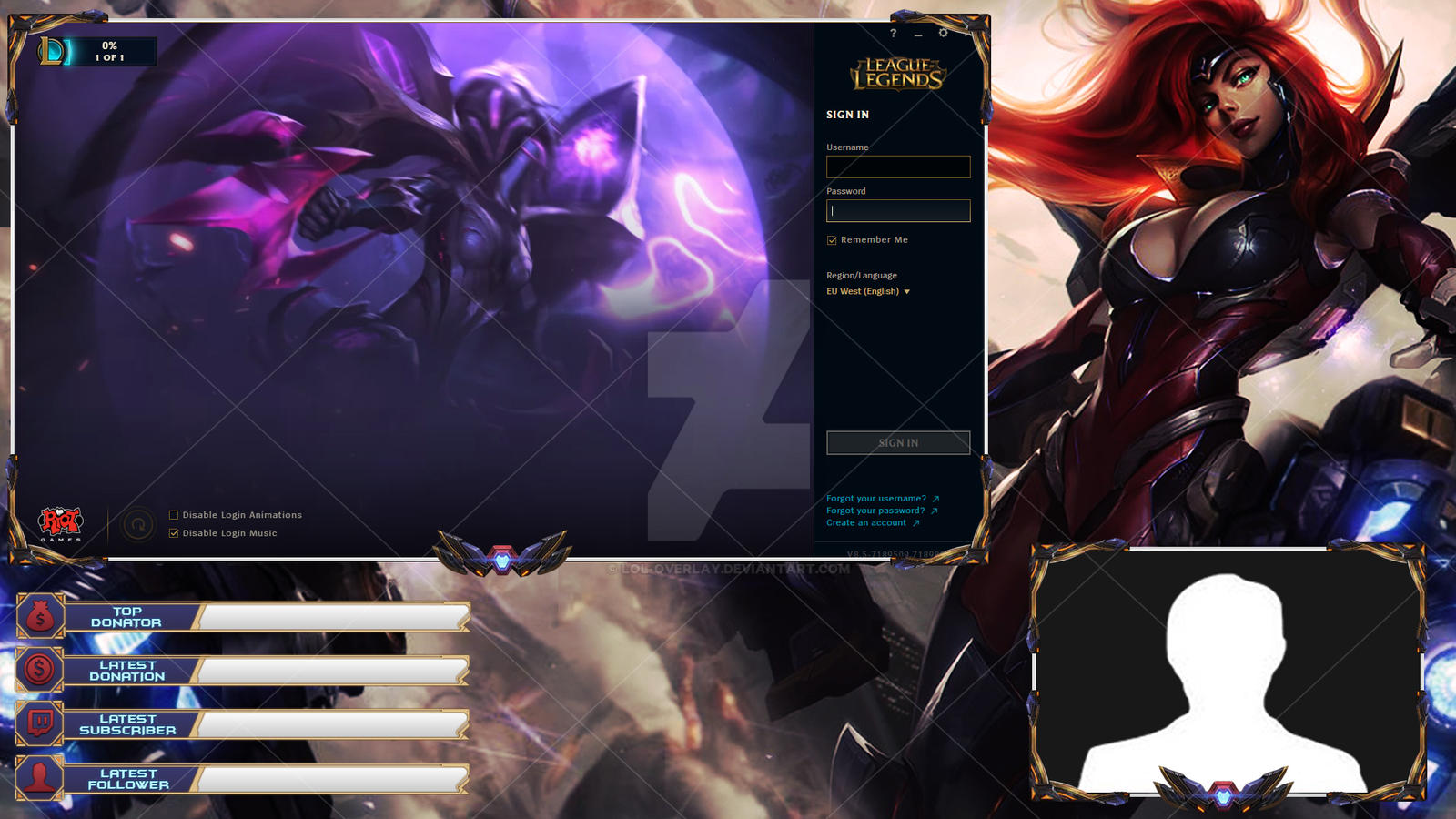 Gun Goddess Miss fortune - Lobby Overlay