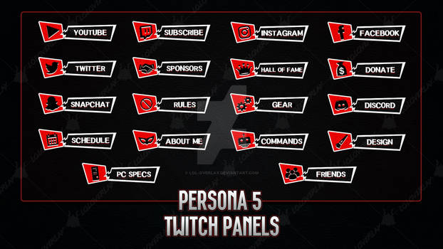 Persona 5 - Twitch Panels