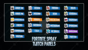 Fortnite Spray - Twitch Panels