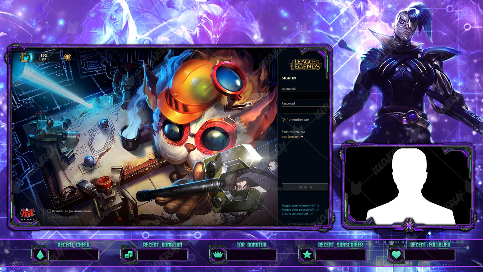 Cosmic Illaoi - Lobby Overlay (League of Legends) by LoL-Overlay