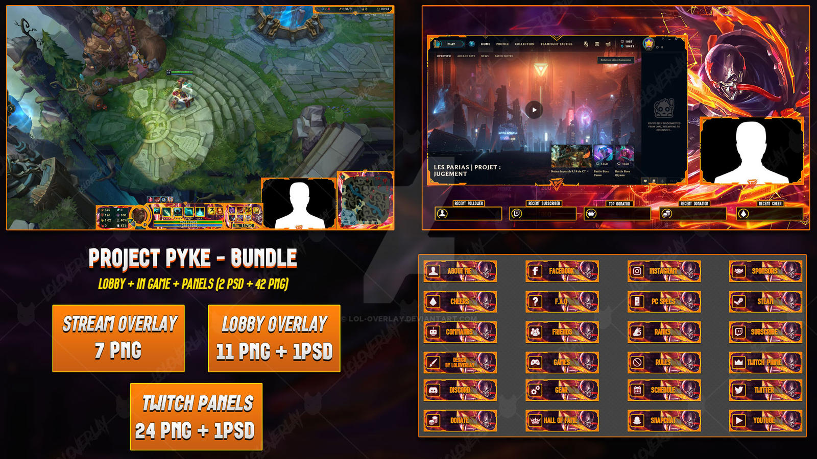 PROJECT Pyke - Bundle Pack by LoL-Overlay on DeviantArt