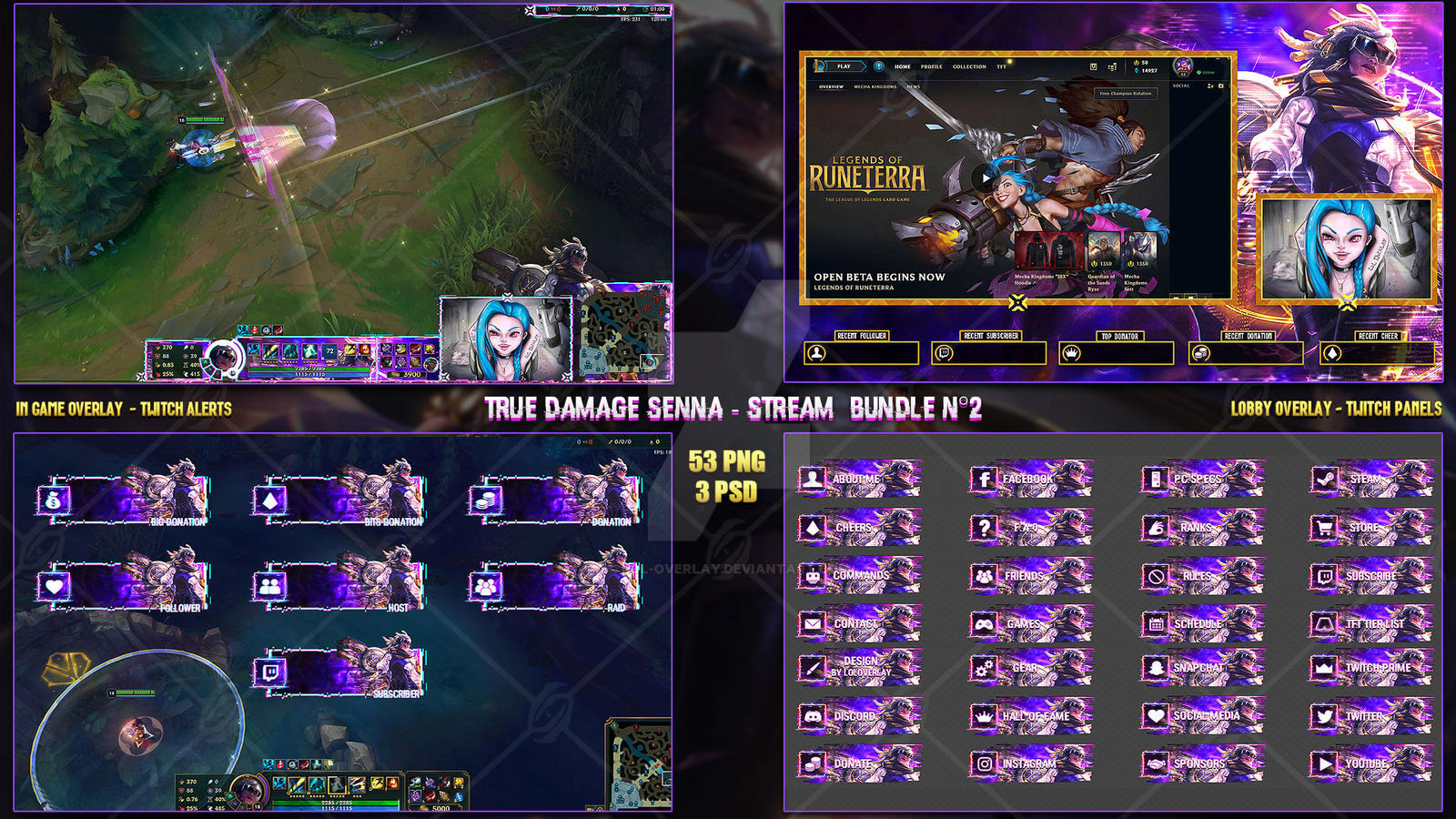 True Damage Senna Prestige Edition - Bundle #2 by LoL-Overlay on DeviantArt