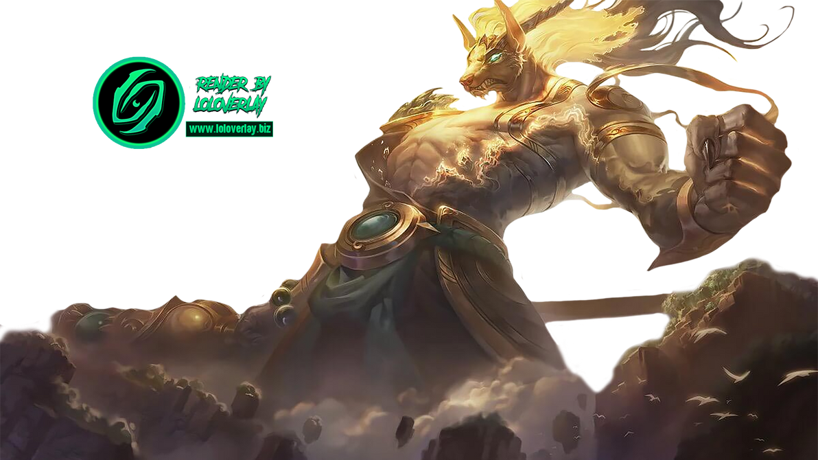 Lunar Guardian Nasus - Render by LoL-Overlay on DeviantArt