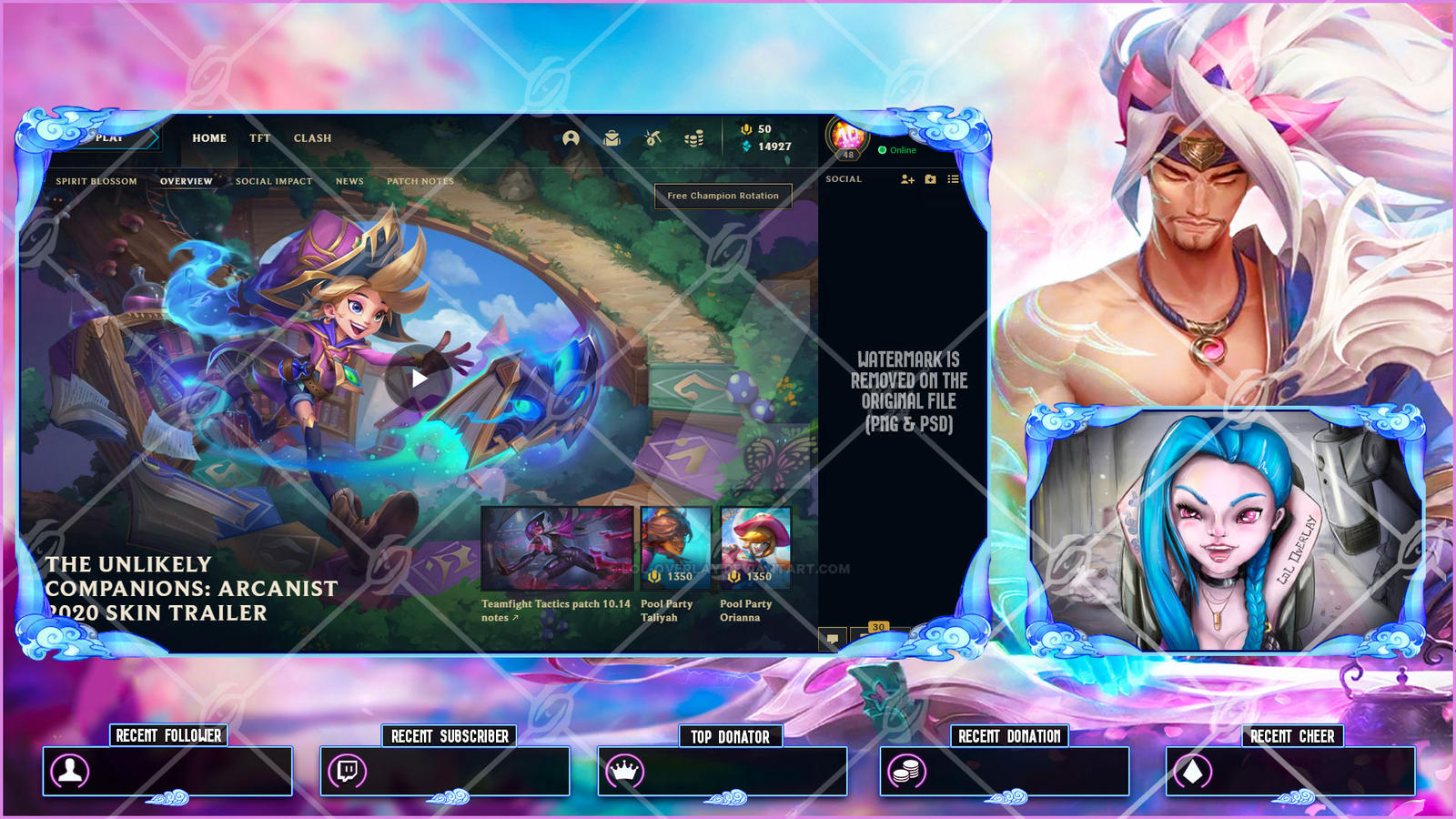 Spirit Blossom Yasuo - Overlay (League of legends) by LoL-Overlay on