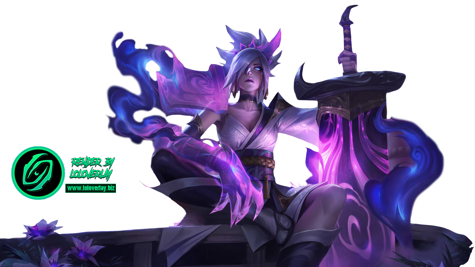 Spirit Blossom Riven - Render (League of Legends) by LoL-Overlay on