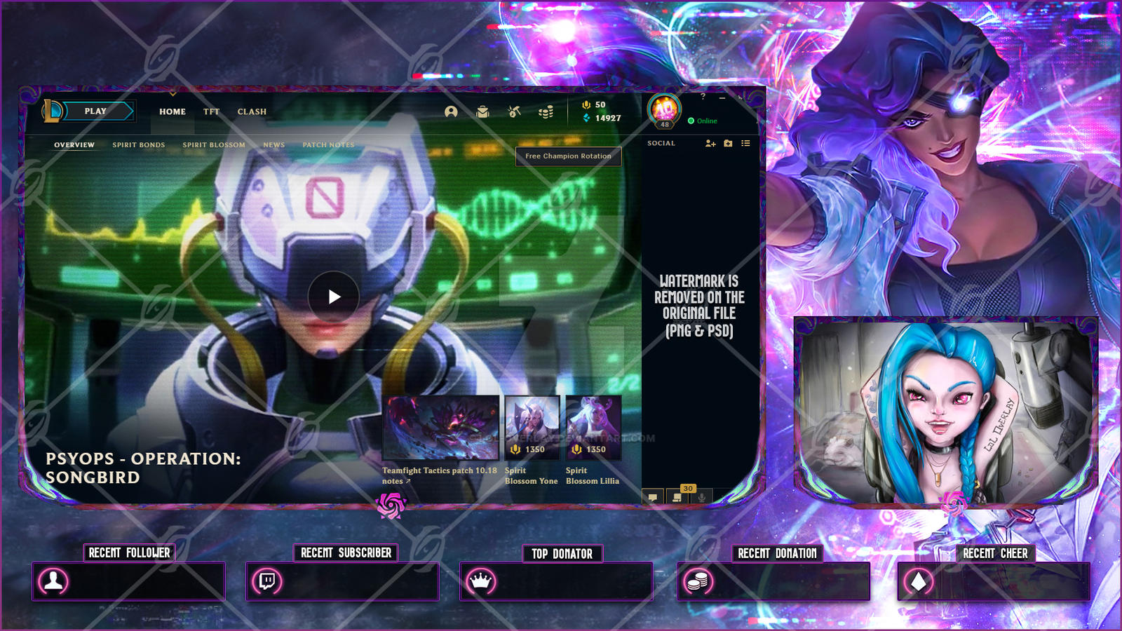 PsyOps Samira - Lobby Overlay (League of Legends) by LoL-Overlay on ...