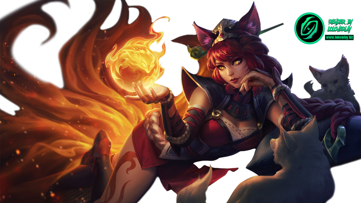 Foxfire Ahri -Render (League of Legends Wild Rift) by LoL-Overlay on