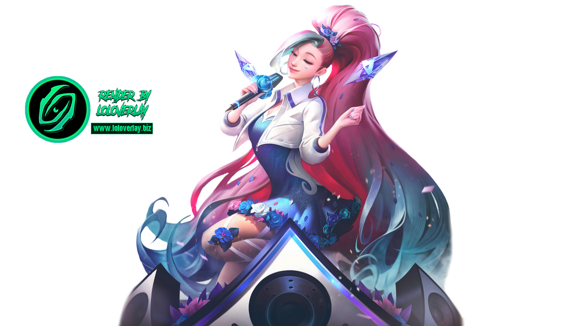 KDA ALL OUT Seraphine Rising Star - Render by LoL-Overlay on DeviantArt