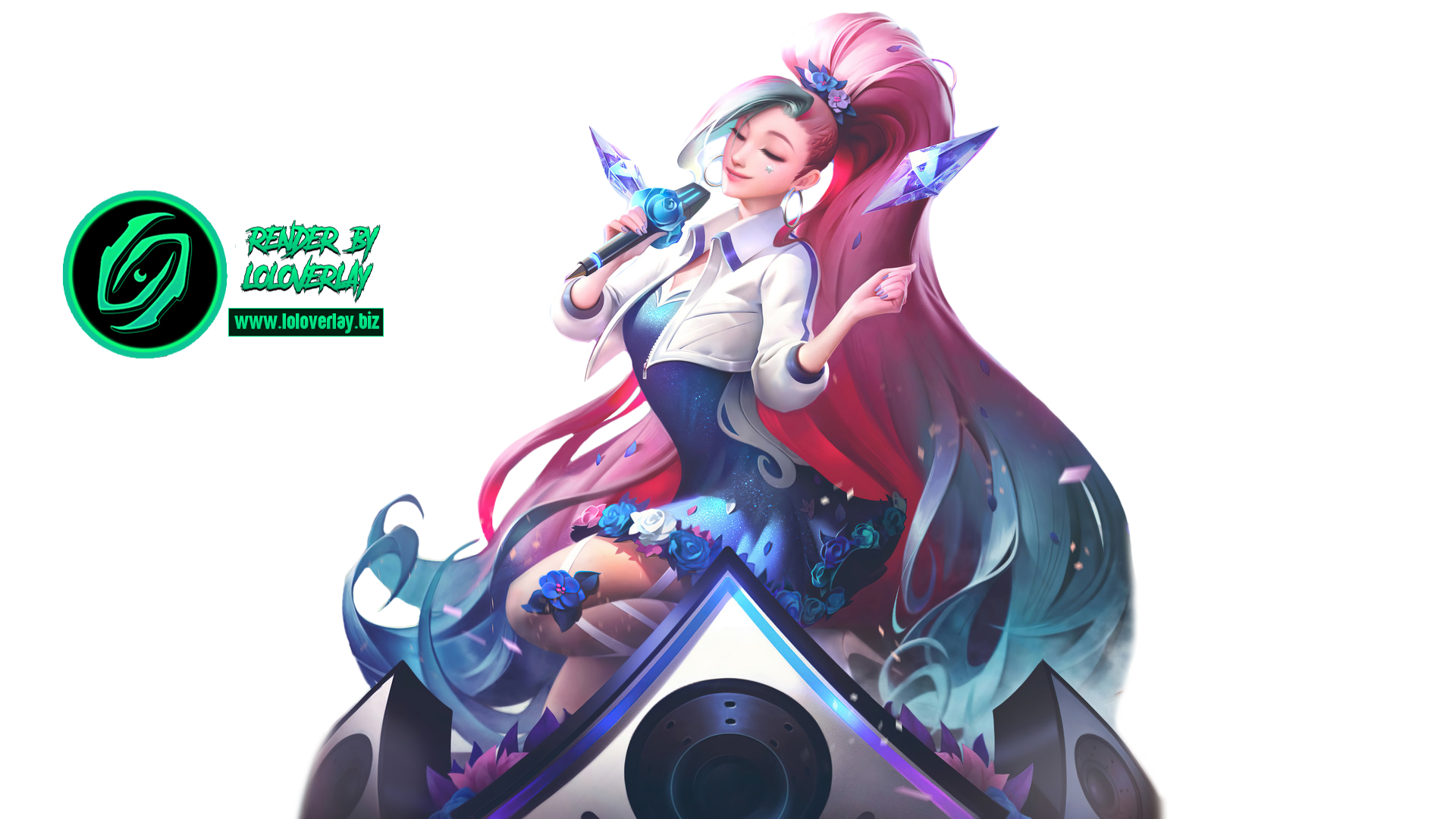 KDA ALL OUT Seraphine Rising Star - Render by LoL-Overlay on DeviantArt