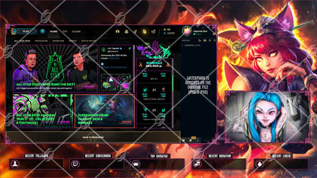 Foxfire Ahri - Lobby Overlay (League of Legends) by LoL-Overlay