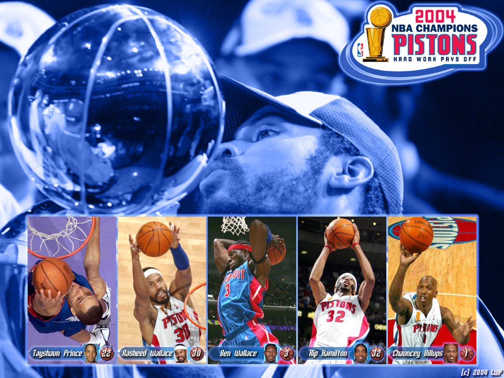 Detroit Pistons NBA Champions 2004