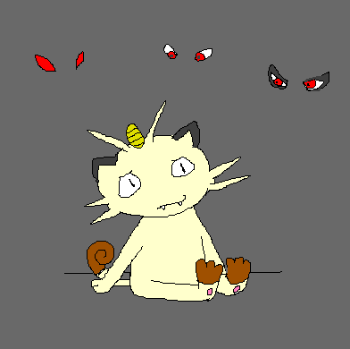 Meowth Scared Scared Meowth by midsummercharm on DeviantArt