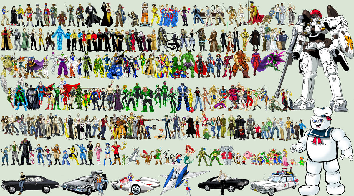 200 Characters I love version 2 by Toadman005 on DeviantArt