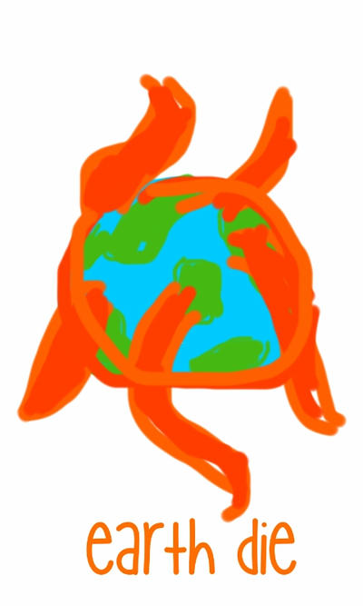 the earth exploding by DontJudgeMyDrawings on DeviantArt