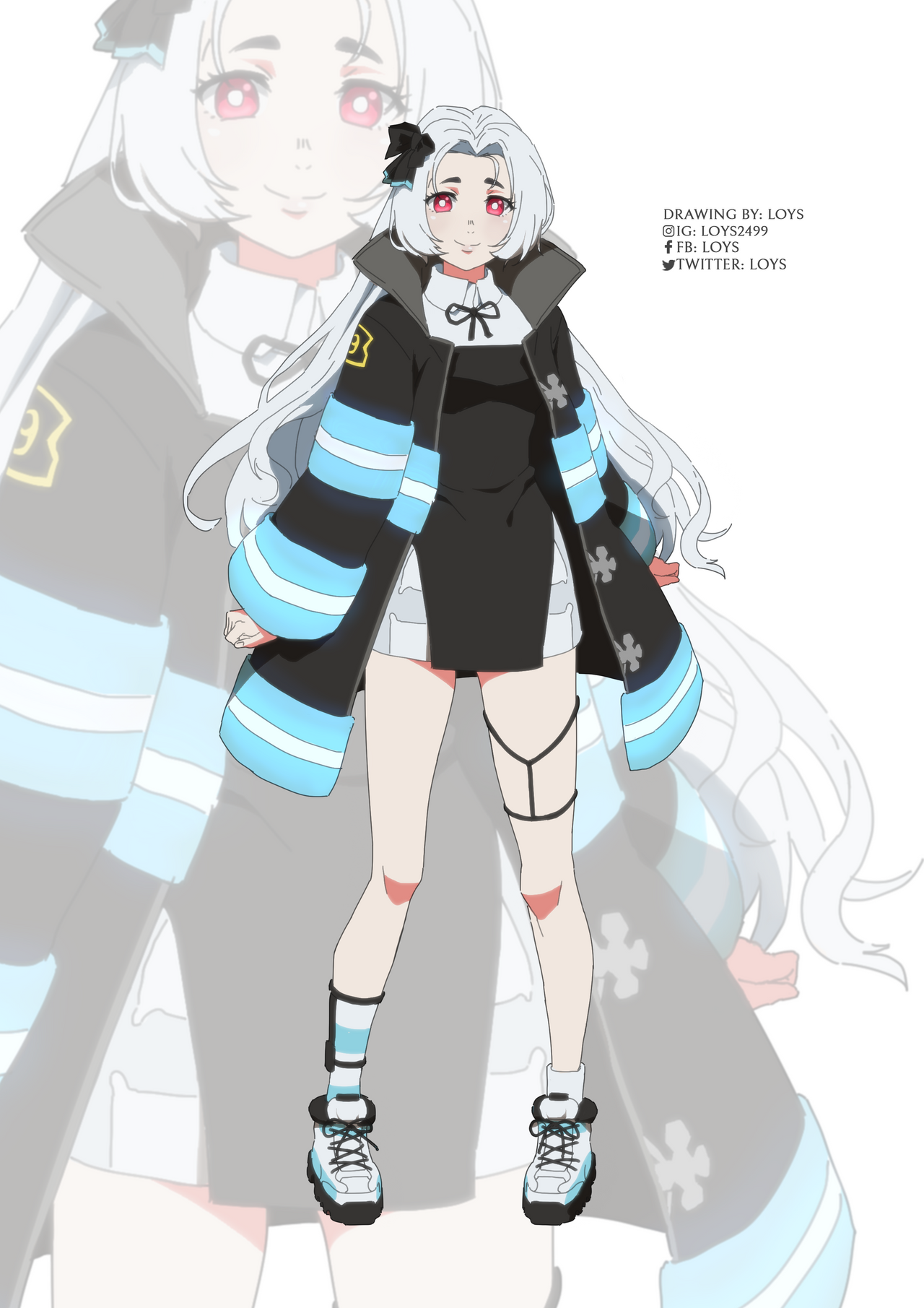 Draw fire force anime character by Ashiratoki