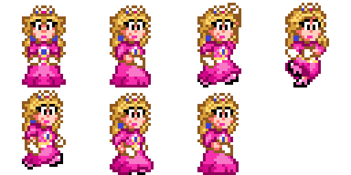Princess Sprite PeachSprites for Party Project by MarioTheGre on DeviantArt