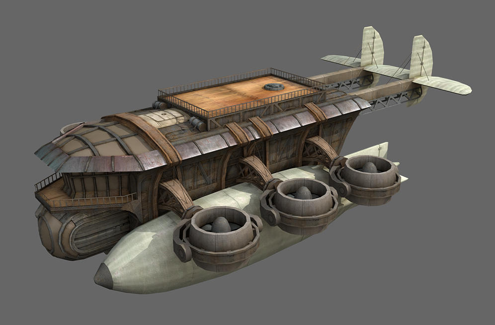 Corsair steam gunship by strangelet on DeviantArt