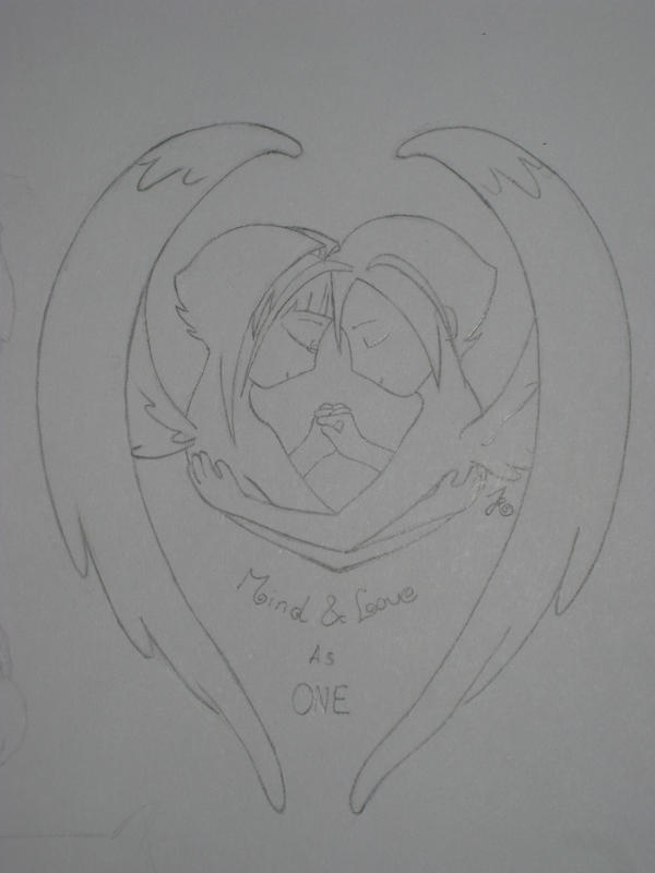 2 angels as 1 - drawing day by Poch3pok3 on DeviantArt