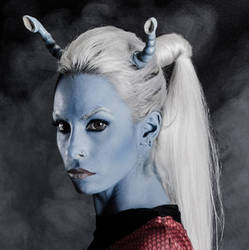 Andorian star Trek cosplay by MissHatred