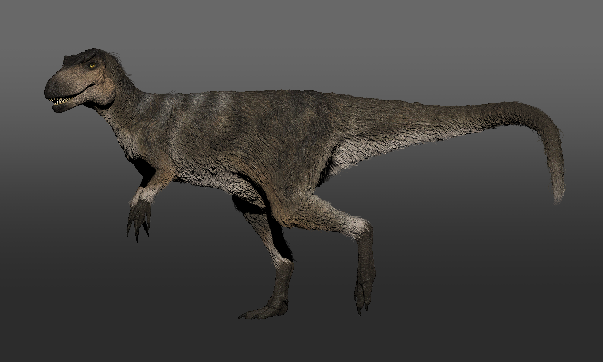 Yutyrannus huali by CelestialRam on DeviantArt