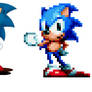 Sonic Mania Art but it's a Sprite