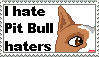 I hate APBT haters Stamp by TheBullTerrier