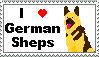 I love German Shepherds Stamp by TheBullTerrier