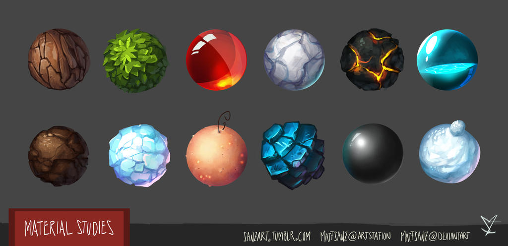 Texture Studies 2017! by Matt-Sanz on DeviantArt