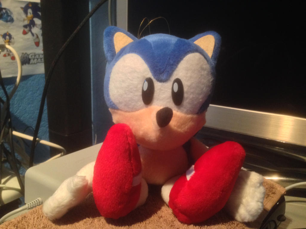 1997 Sonic The Fighters Sonic Plush by DarkGamer2011 on DeviantArt