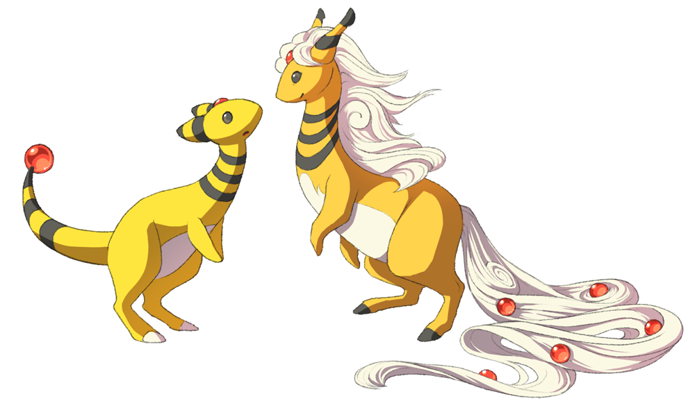 Super Hair: Mega Ampharos by Mewitti