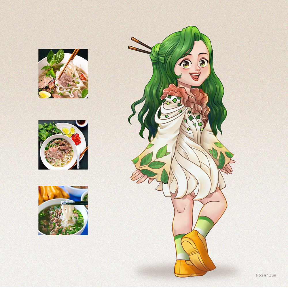Food Based Character Pho - Food Character Design by binhlum on DeviantArt