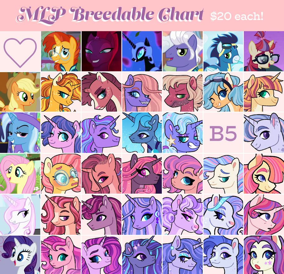 Mlp Values Chart MLP Surprise Breedable Chart (OPEN 1/30) by DreamscapeValley on DeviantArt